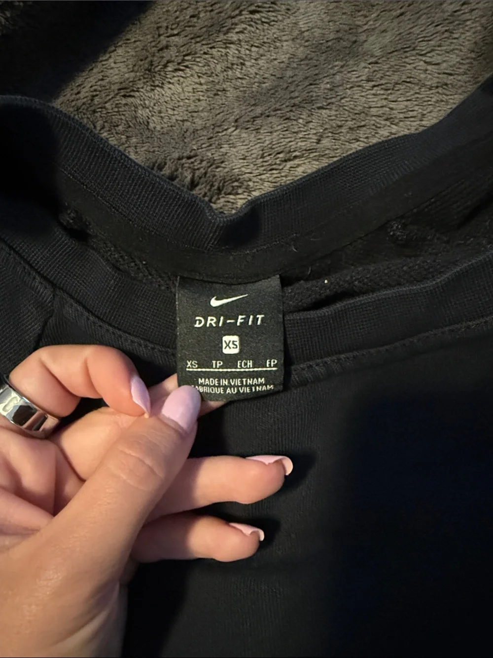 Nike Black Crewneck Sweatshirt with White Swoosh